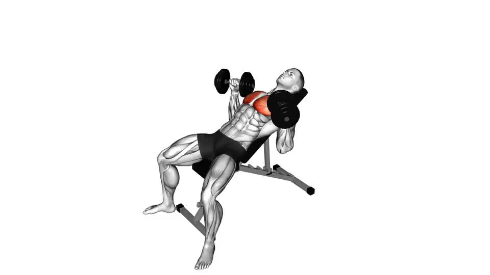 Dumbbell bench press incline