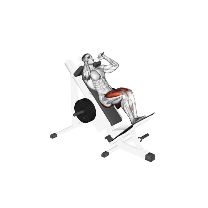 Hack squat machine