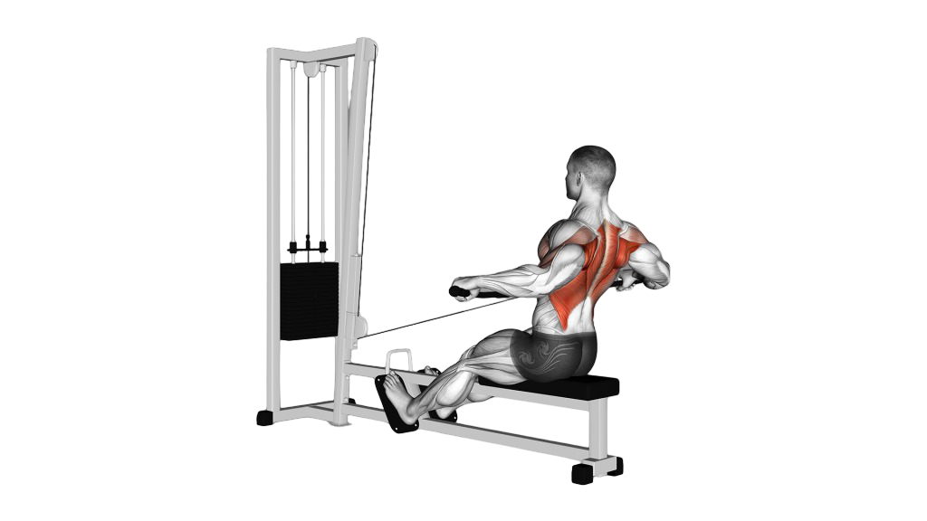 Seated cable row